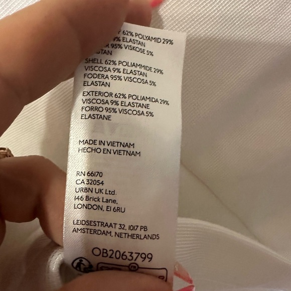 Maeve Belted White Mini Skirt - Size XS - Picture 4 of 6